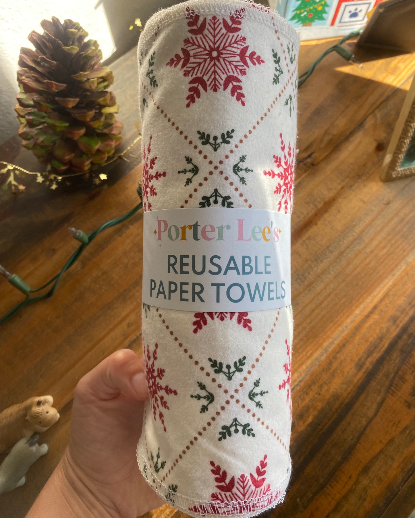 Holiday Reusable Paper Towels