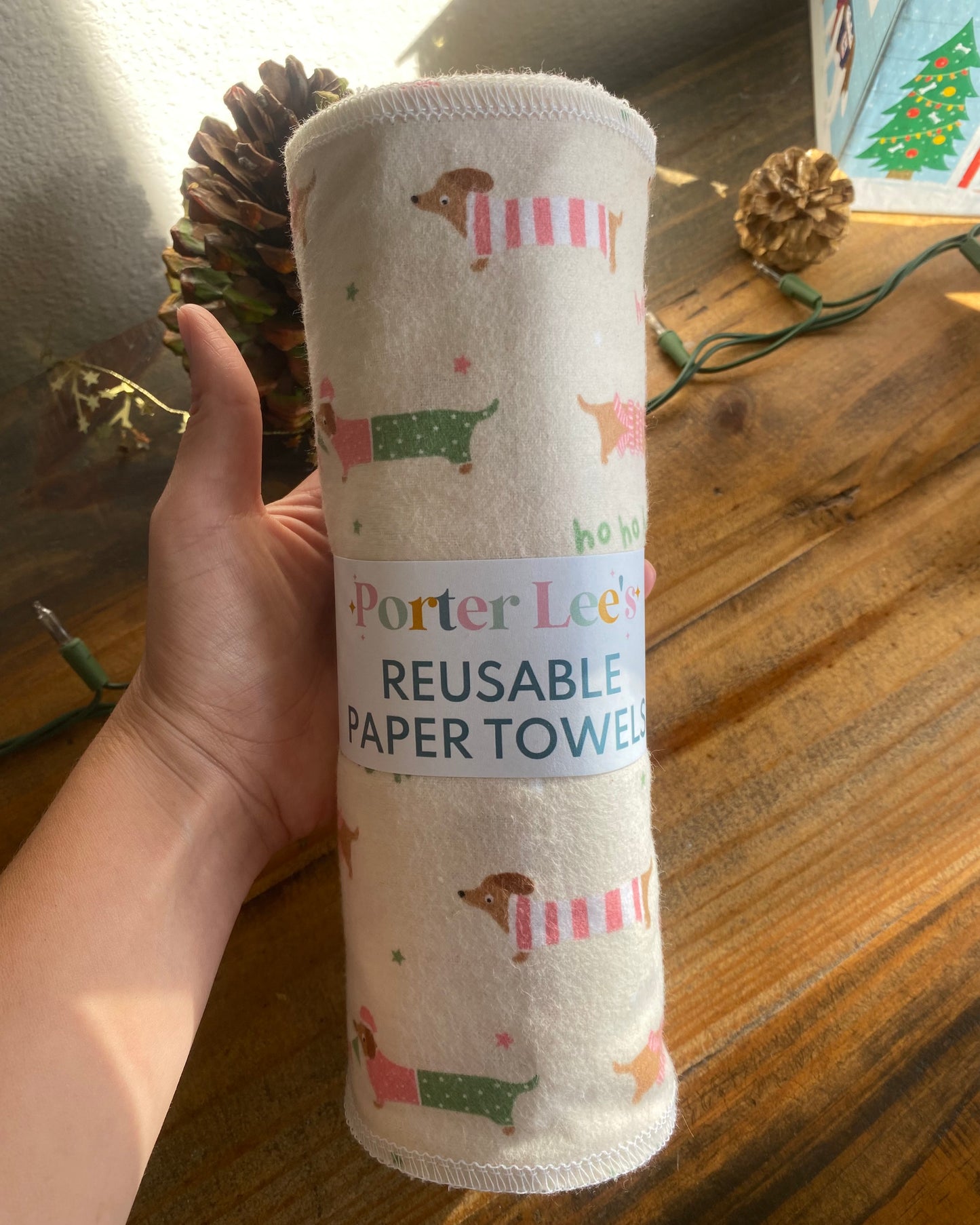 Holiday Reusable Paper Towels